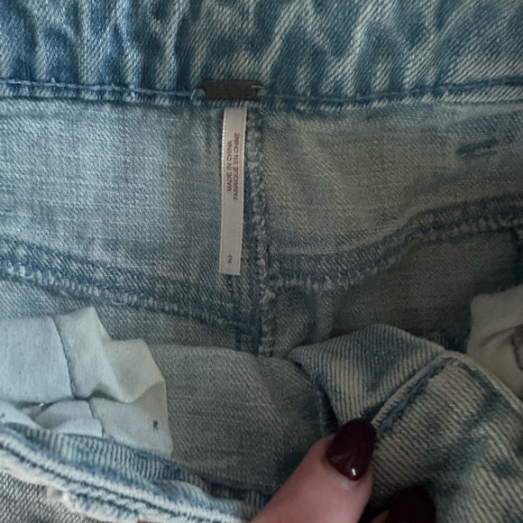 Free People Two-Tone Denim Skirt - Picture 3 of 3